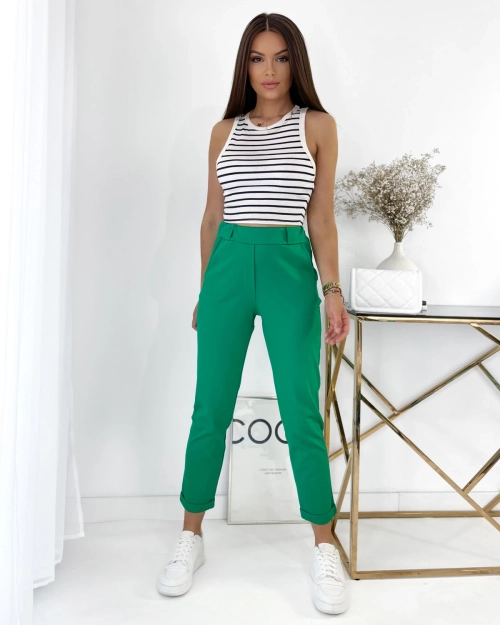 Royalfashion Темно-зелені жіночі лосини