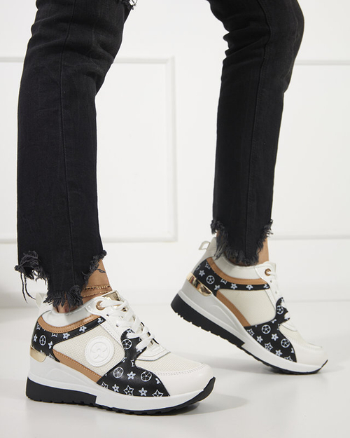 Чорно-білі жіночі кросівки Anubi