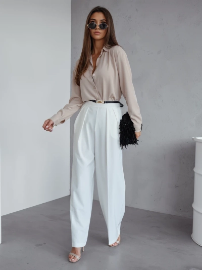 Royalfashion Широкі жіночі штани з складкою