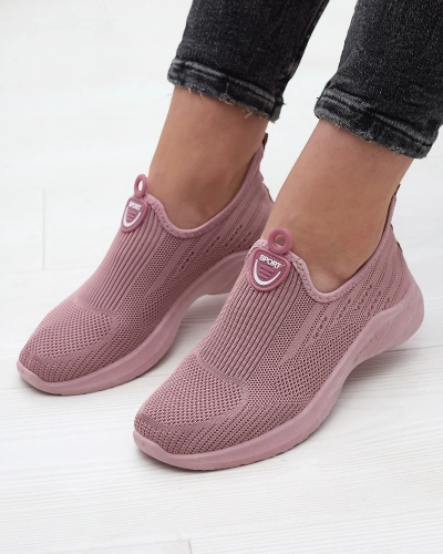 Růžová dámská látková sportovní obuv Slip On Regika - Obuv