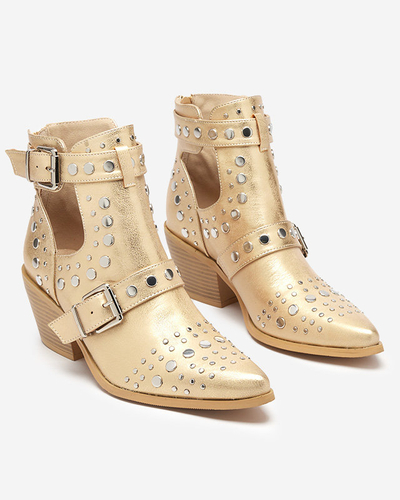 Золоті ботильйони зі струменями Farrcy - Взуття