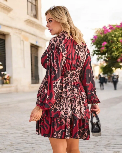 Royalfashion Жіноче плаття до коліна з принтом