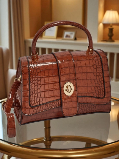 Лакована маленька жіноча сумочка з еко-шкіри Lunaya