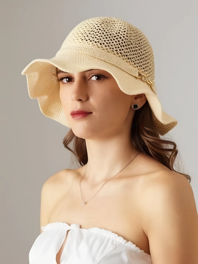 Royalfashion Жіночий капелюх з хвилястими полями Wave Breeze
