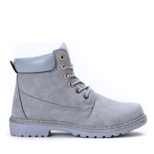 Ocieplane trapery w kolorze szarym Charlie - Obuwie