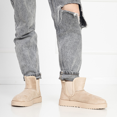 Béžové dámské sněhule Gavi - Obuv