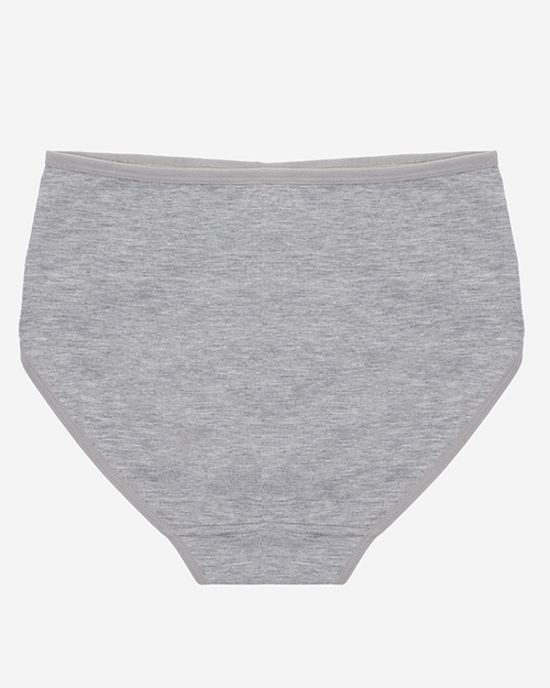 Сірі жіночі бавовняні трусики з мереживом PLUS SIZE - Нижня білизна