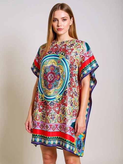 Pareo Ariadne – кольорова сукня до колін Royalfashion з поліестеру
