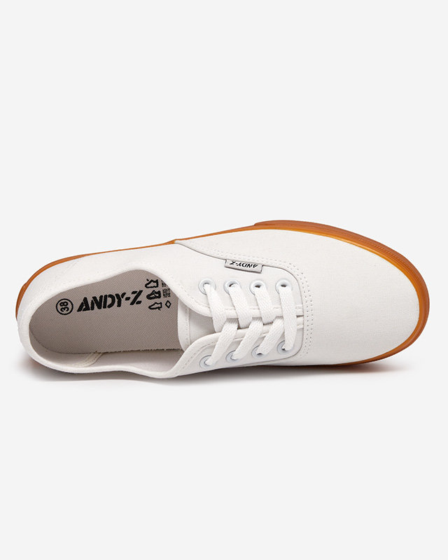 Dámské bílé šněrovací tenisky od Netera - Obuv