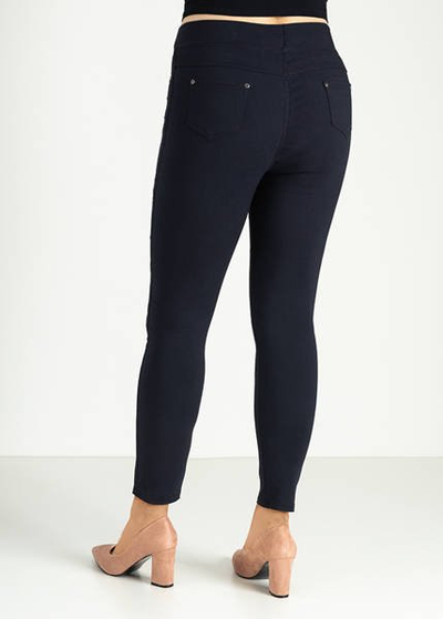 Dámské tmavě modré trekové kalhoty PLUS SIZE - Oblečení