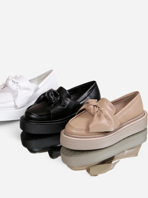 Royalfashion Елегантні жіночі мокасини з бантиком Ortto