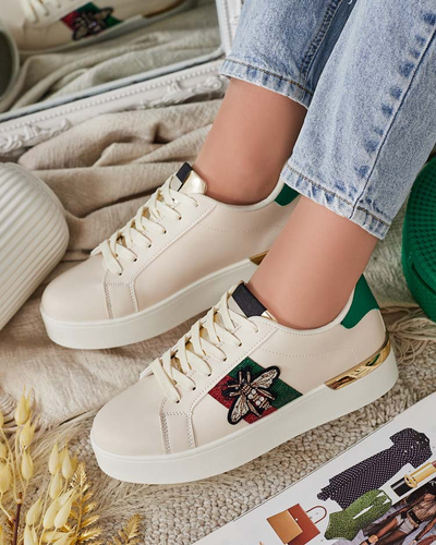 Royalfashion Dámské sportovní tenisky s nášivkouSegenn