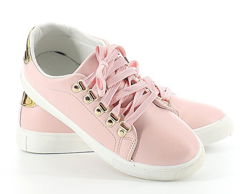 Rózowe, sportowe tenisówki - Obuwie