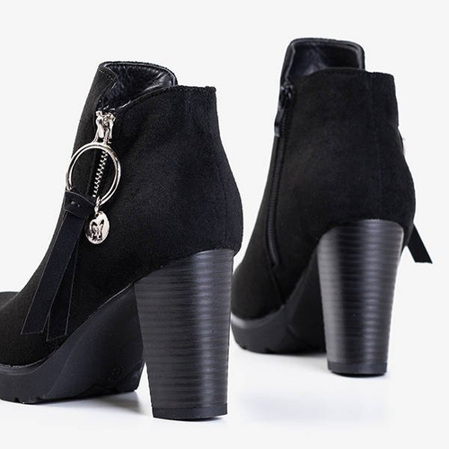 Чорні жіночі ботильйони з прикрасами від Bekhof - Взуття