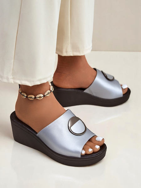 Royalfashion Жіночі босоніжки на танкетці Elira