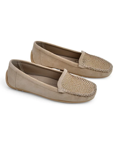 Royalfashion Dámské mokasíny s kamínky Ezuess