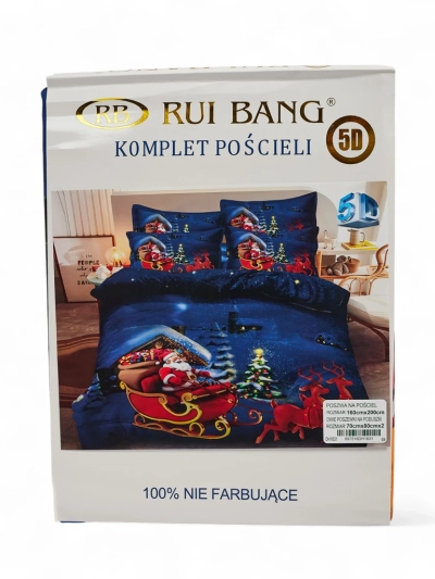 Royalfashion Vánoční ložní prádlo 160x200 sada 3-DÍLNÁ