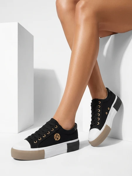 Чорні жіночі Aurelio Canvas кеди