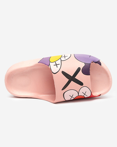 Elmino růžové dámské pantofle - Obuv
