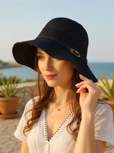 Royalfashion Dámský klobouk zdobený mašlí Lily Belle