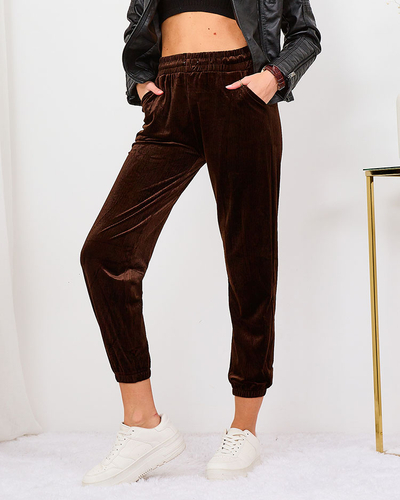 Жіночі вельветові спортивні штани Royalfashion Grey