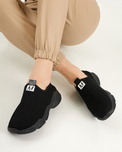 Černé dámské nazouvací sportovní boty Rulinso - Obuv