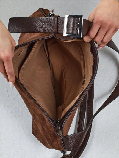 Dámská shopper kabelka eko semišová Donenn