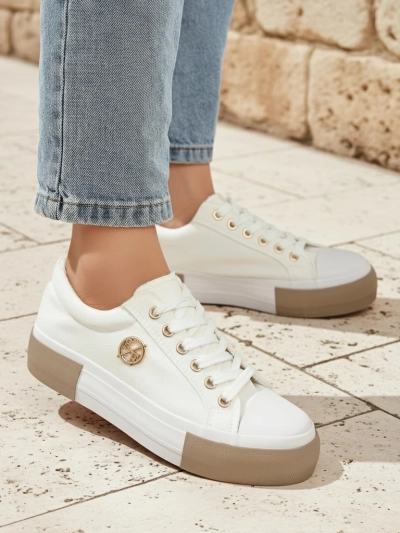 Жіночі білі кеди Aurelio Canvas