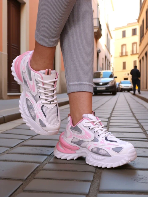 Royalfashion Жінські патентні кросівки Leysi