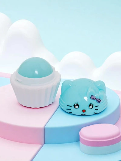 Dětský balzám na rty s koťátkem v cupcaku – hydratuje a regeneruje