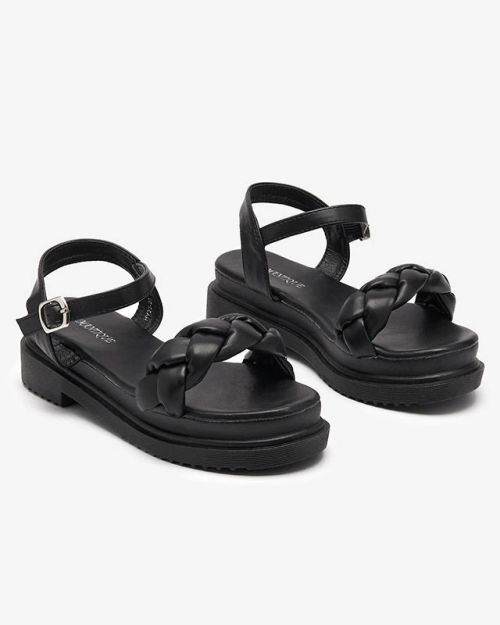 Чорні жіночі босоніжки Kafha