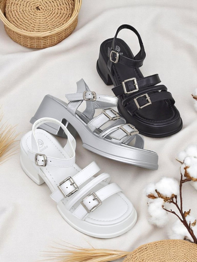 Royalfashion Dámské sandály s nízkým blokovým podpatkem Otteze