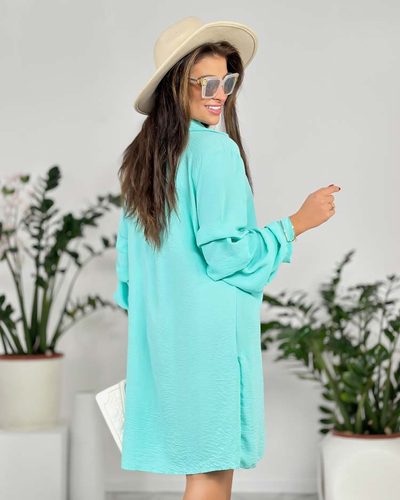 Royalfashion Dámské oversize šaty s volánem na rukávech