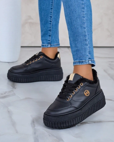 Royalfashion Zateplené dámské tenisky s kožíškem Sofi