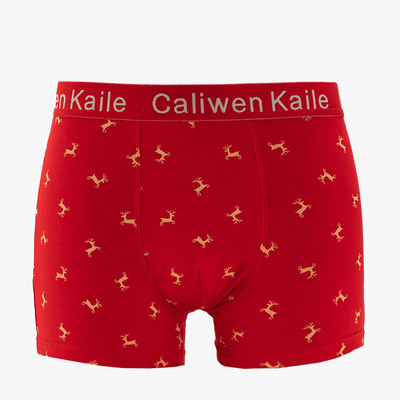 Pánské červené vánoční boxerky - spodní prádlo