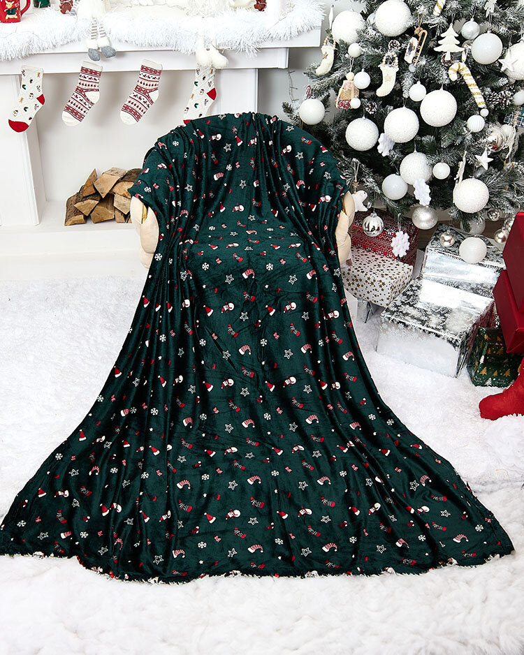 Royalfashion Vánoční deka Přehoz na postel 160x200