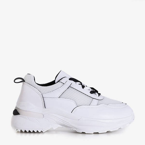 Жіноче біле спортивне взуття з чорними вставками Adira - Взуття