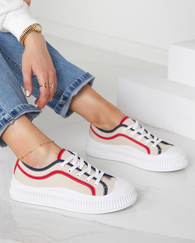 Бежеві жіночі кросівки Ladise