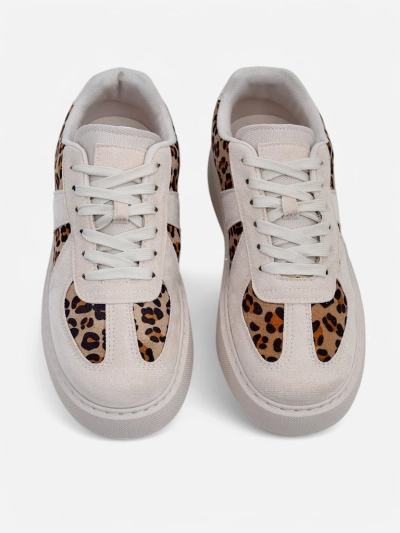 Royalfashion Dámské sportovní tenisky s leopardím potiskem Big Cat