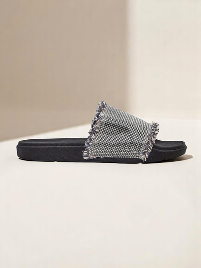 Royalfashion Dámské pantofle na ploché podrážce SparkleWalk