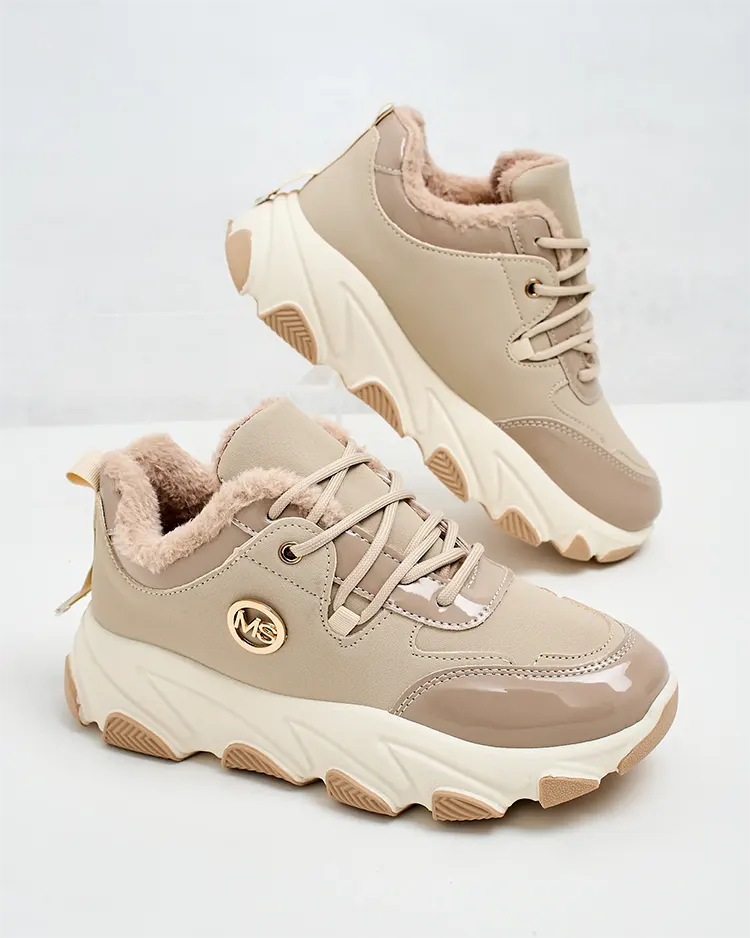 Royalfashion Dámské zateplené tenisky Caroz