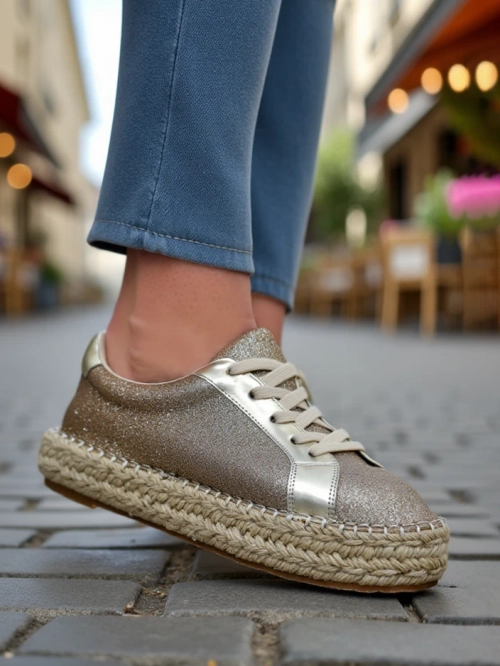 Royalfashion Жіночі кросівки з блискітками Sercele