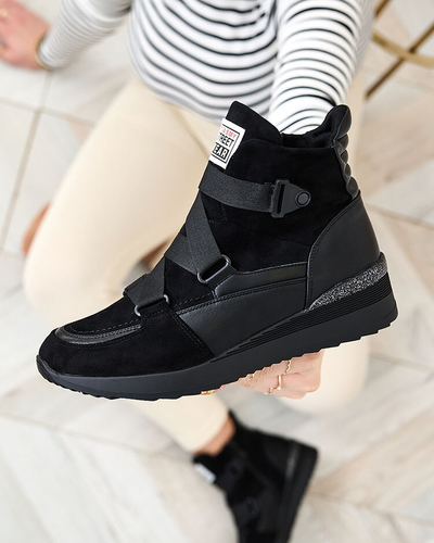 Royalfashion Černé dámské sportovní boty Sattari