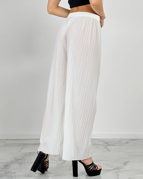 Royalfashion Жіночі широкі плісировані штани