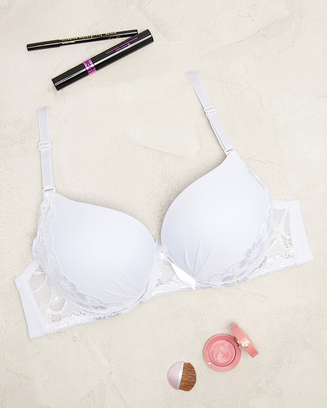 Bílá dámská krajková podprsenka - Spodní prádlo