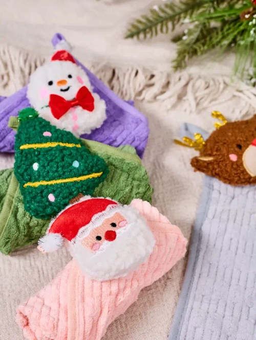 Royalfashion Christmas Towel Set Happy Xmas