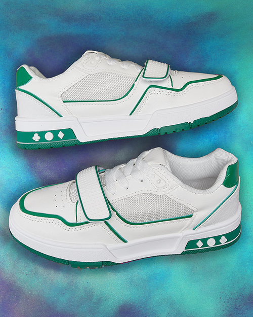 Жіночі спортивні кросівки біло-зеленого кольору Xirrat- Footwear