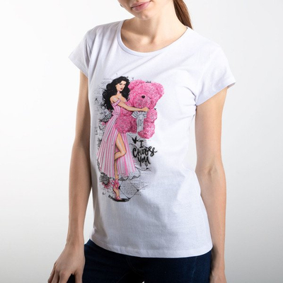 Біла футболка з короткими рукавами - Блузки 1