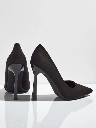 Жіночі туфлі-човники на шпильці еко замшеві Belunika