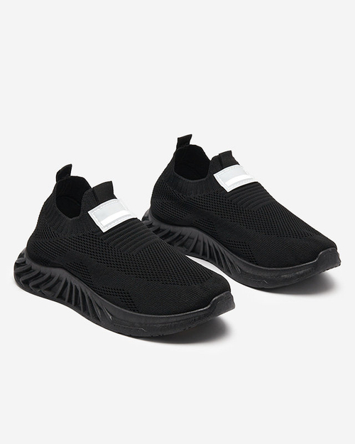 Чорне жіноче плетене спортивне взуття Rozane - Взуття